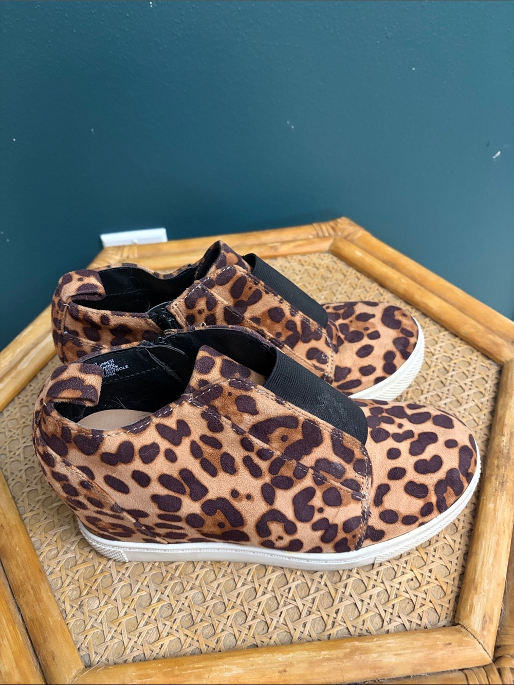 torrid Leopard Print Slip-On Wedge Sneakers - Brown & Black